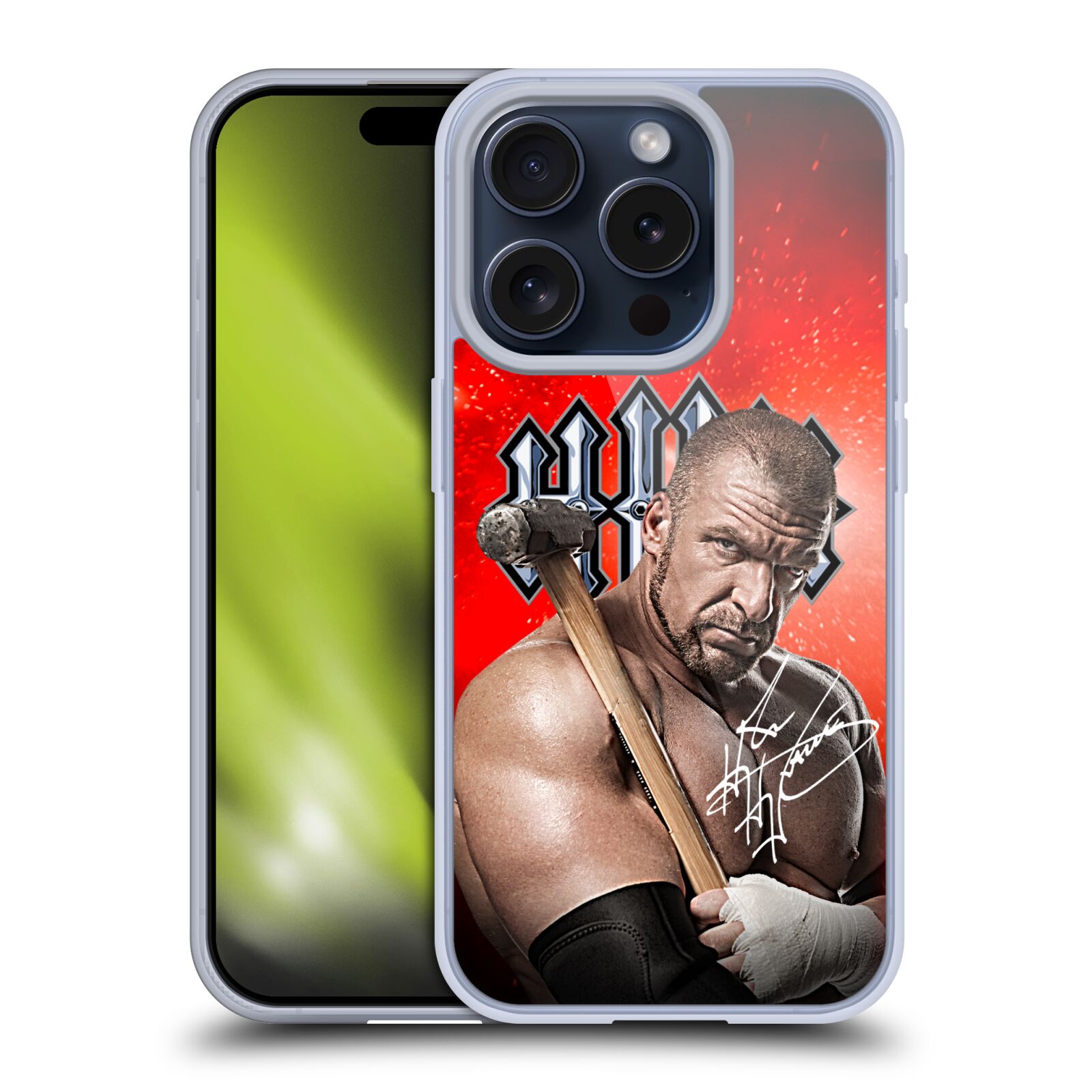 COQUE en ligne GEL WWE TRIPLE H COMPATIBLE AVEC TÉLÉPHONES APPLE iPHONE & MAGSAFE