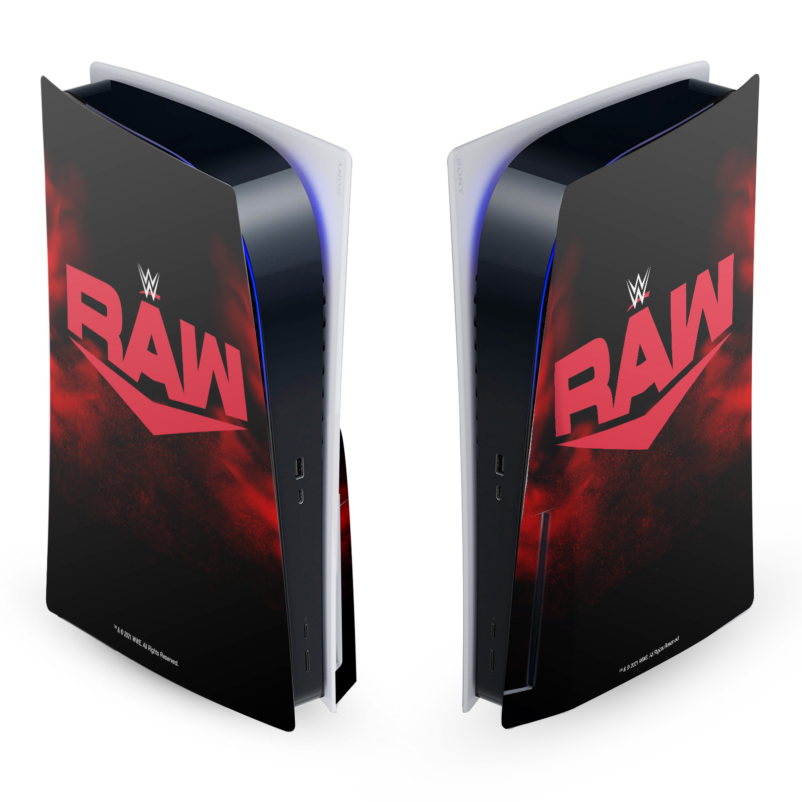 WWE TV PROGRAM LOGOS VINYL SKIN FOR SONY PLAYSTATION 5 PS5 DISC EDITION CONSOLE - Picture 8 of 10
