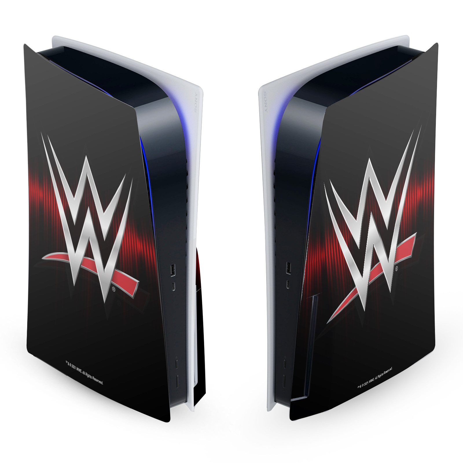 WWE TV PROGRAM LOGOS VINYL SKIN FOR SONY PLAYSTATION 5 PS5 DISC EDITION CONSOLE - Picture 10 of 10