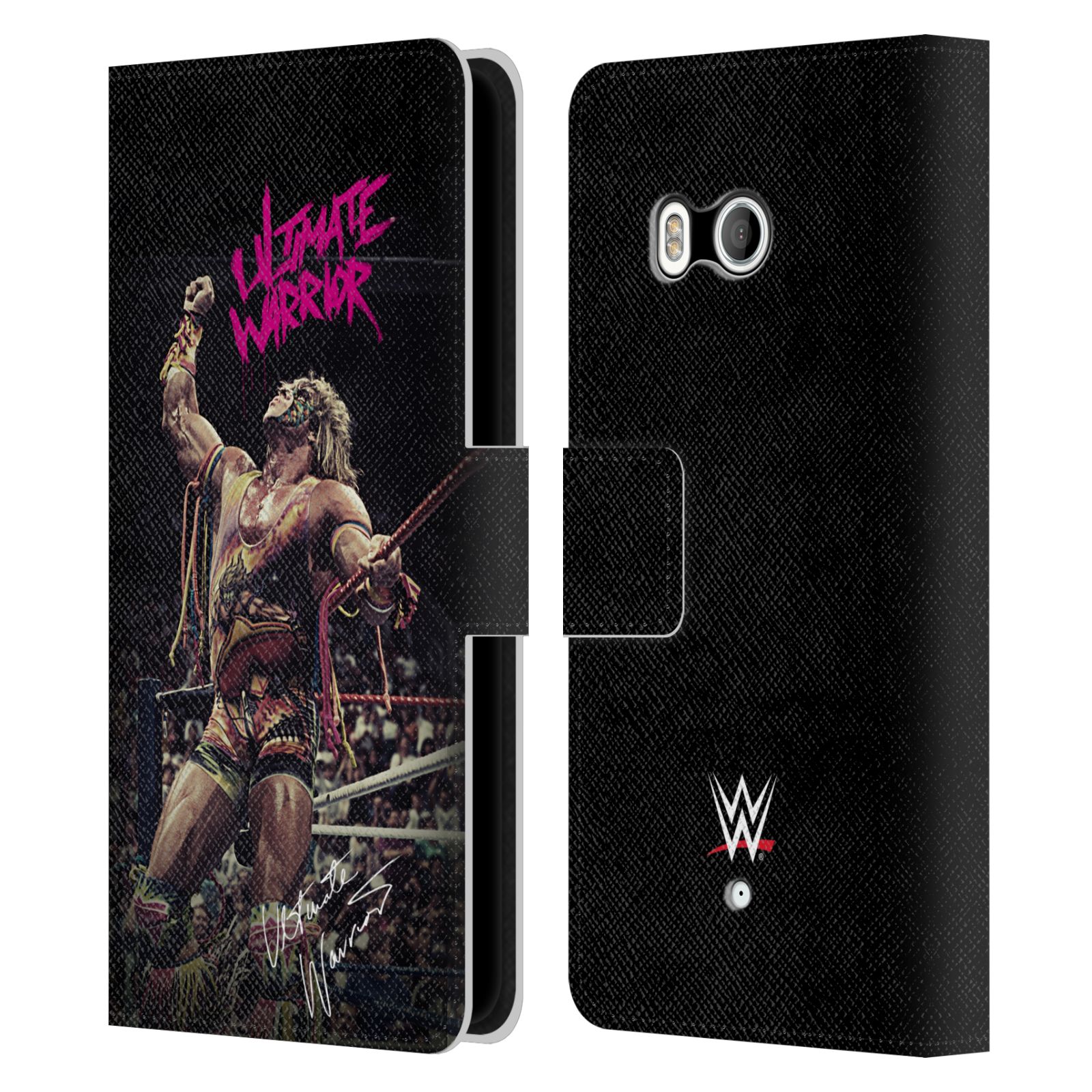 OFFICIAL WWE ULTIMATE WARRIOR LEATHER BOOK WALLET CASE COVER FOR HTC PHONES 1 - Picture 7 of 7