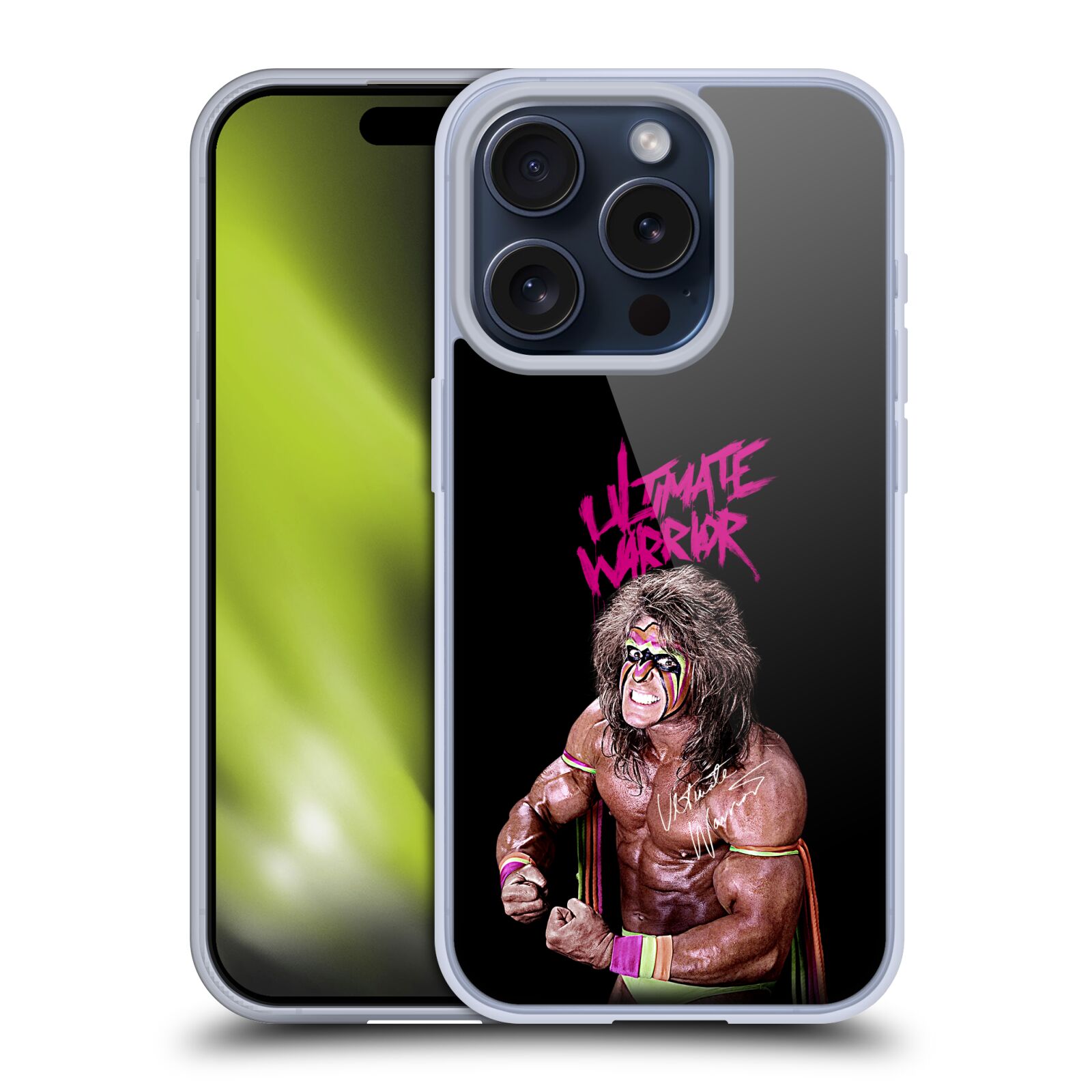 OFFICIAL WWE ULTIMATE WARRIOR SOFT GEL CASE FOR APPLE iPHONE PHONES - Picture 14 of 15