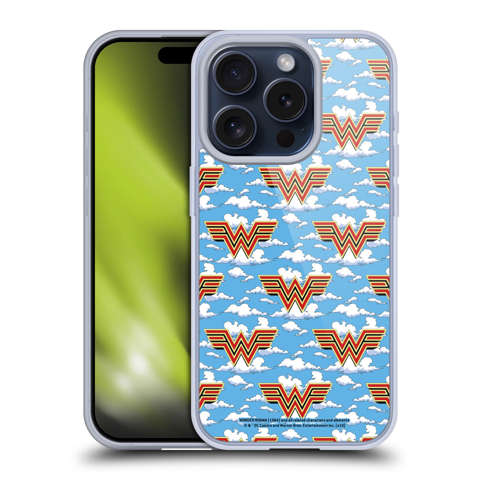 OFFICIAL WONDER WOMAN 1984 LOGO ART SOFT GEL CASE FOR APPLE iPHONE PHONES