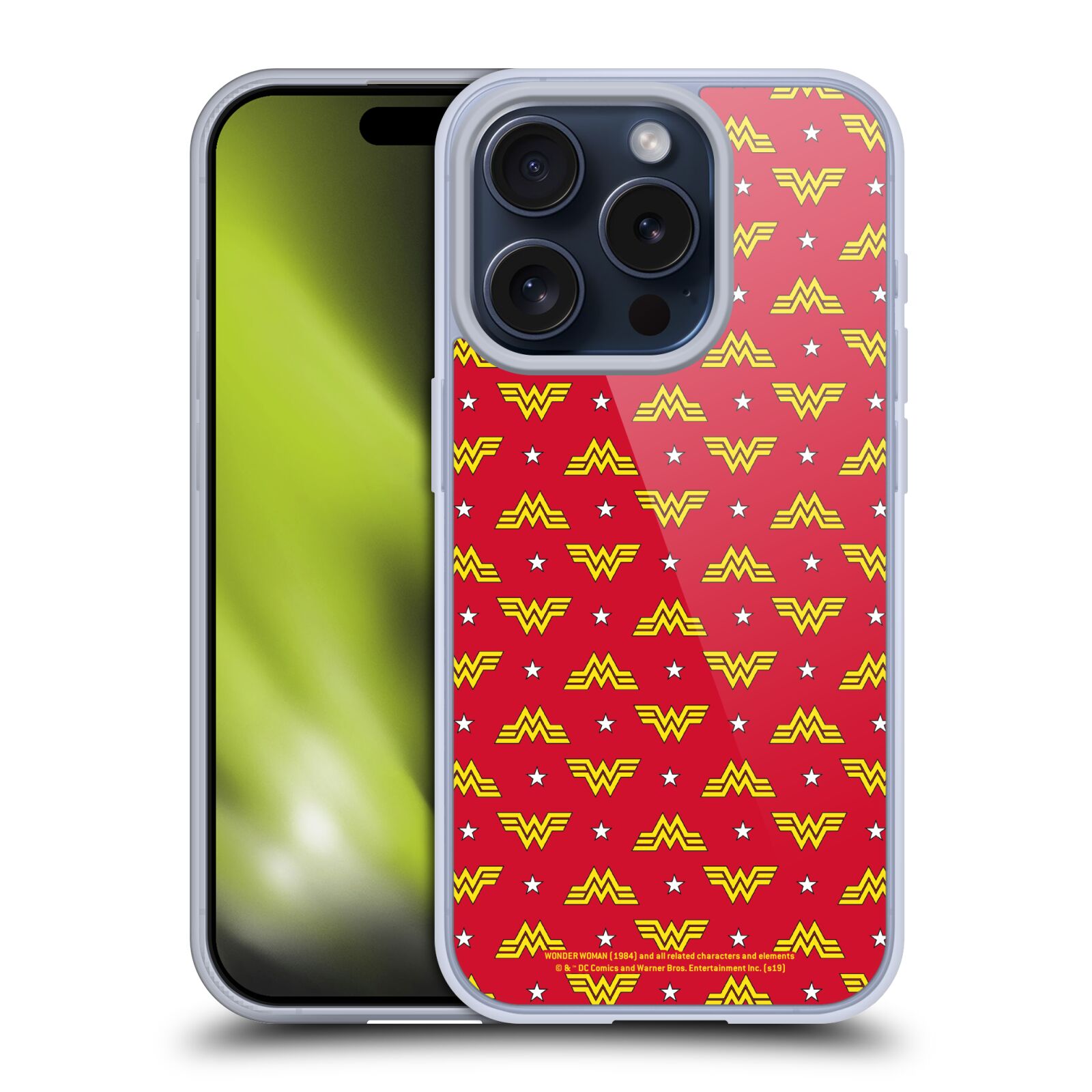 OFFICIAL WONDER WOMAN 1984 LOGO ART SOFT GEL CASE FOR APPLE iPHONE PHONES