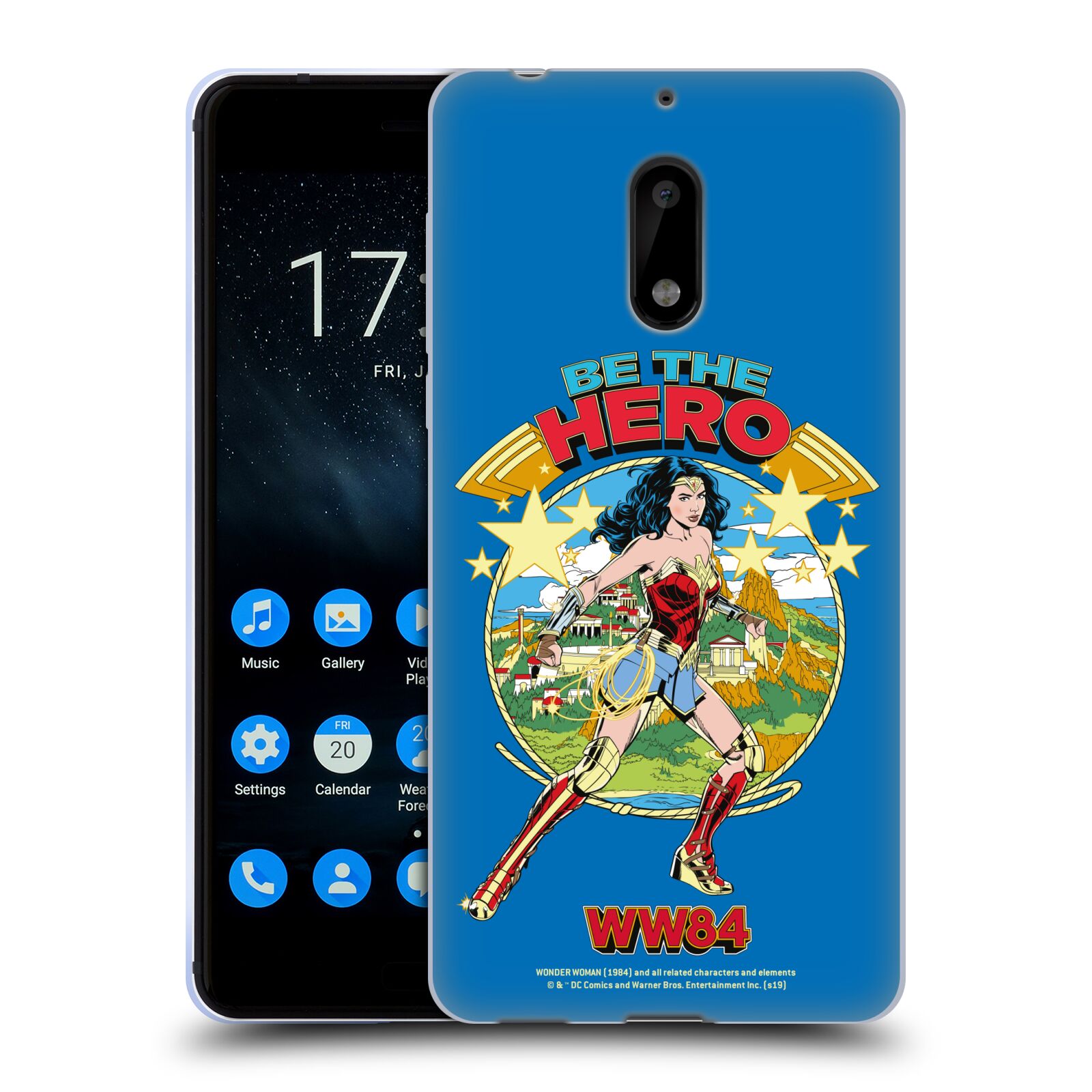 OFFICIAL WONDER WOMAN 1984 RETRO ART SOFT GEL CASE FOR NOKIA PHONES 1