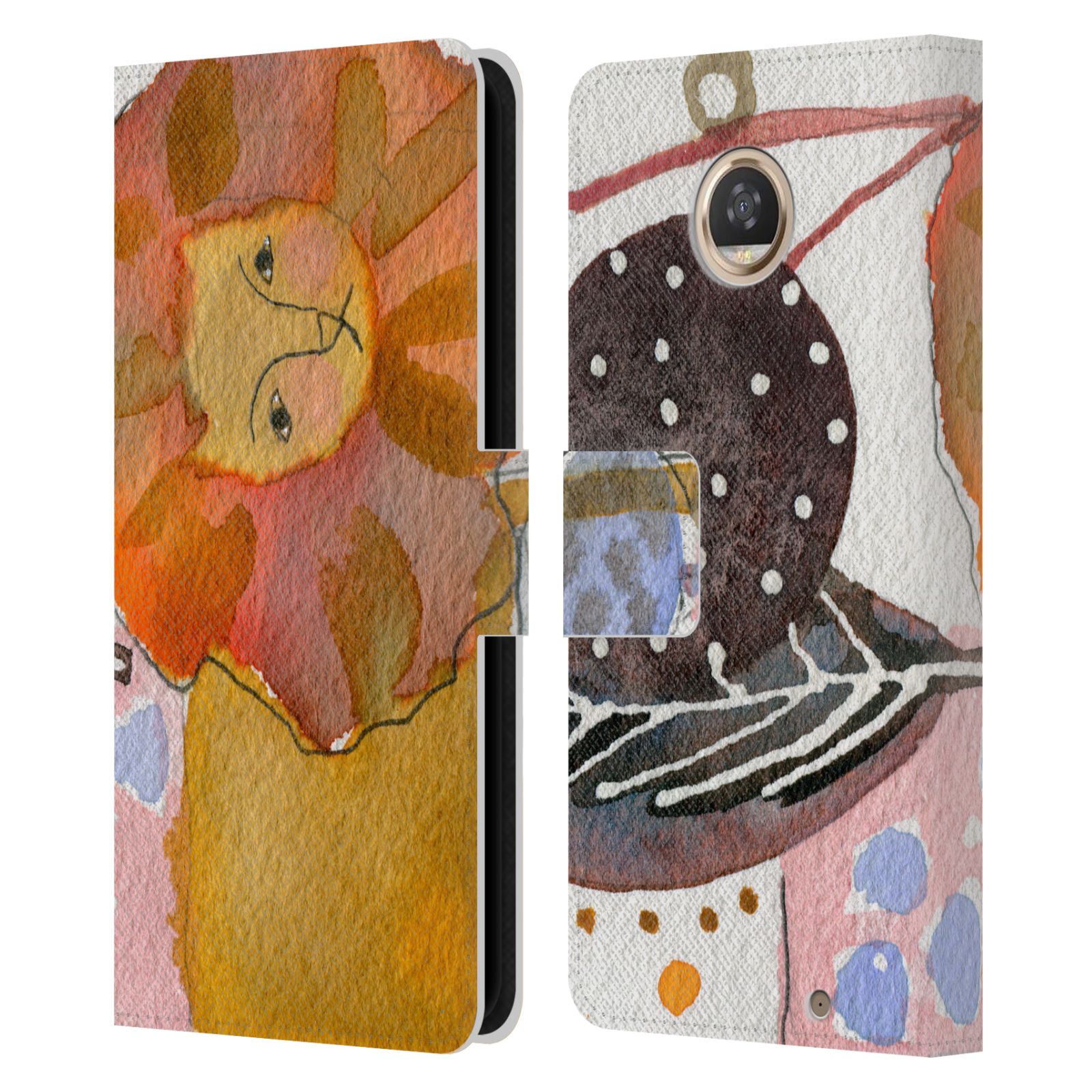 OFFICIAL WYANNE ANIMALS LEATHER BOOK WALLET CASE COVER FOR MOTOROLA PHONES - Picture 19 of 22