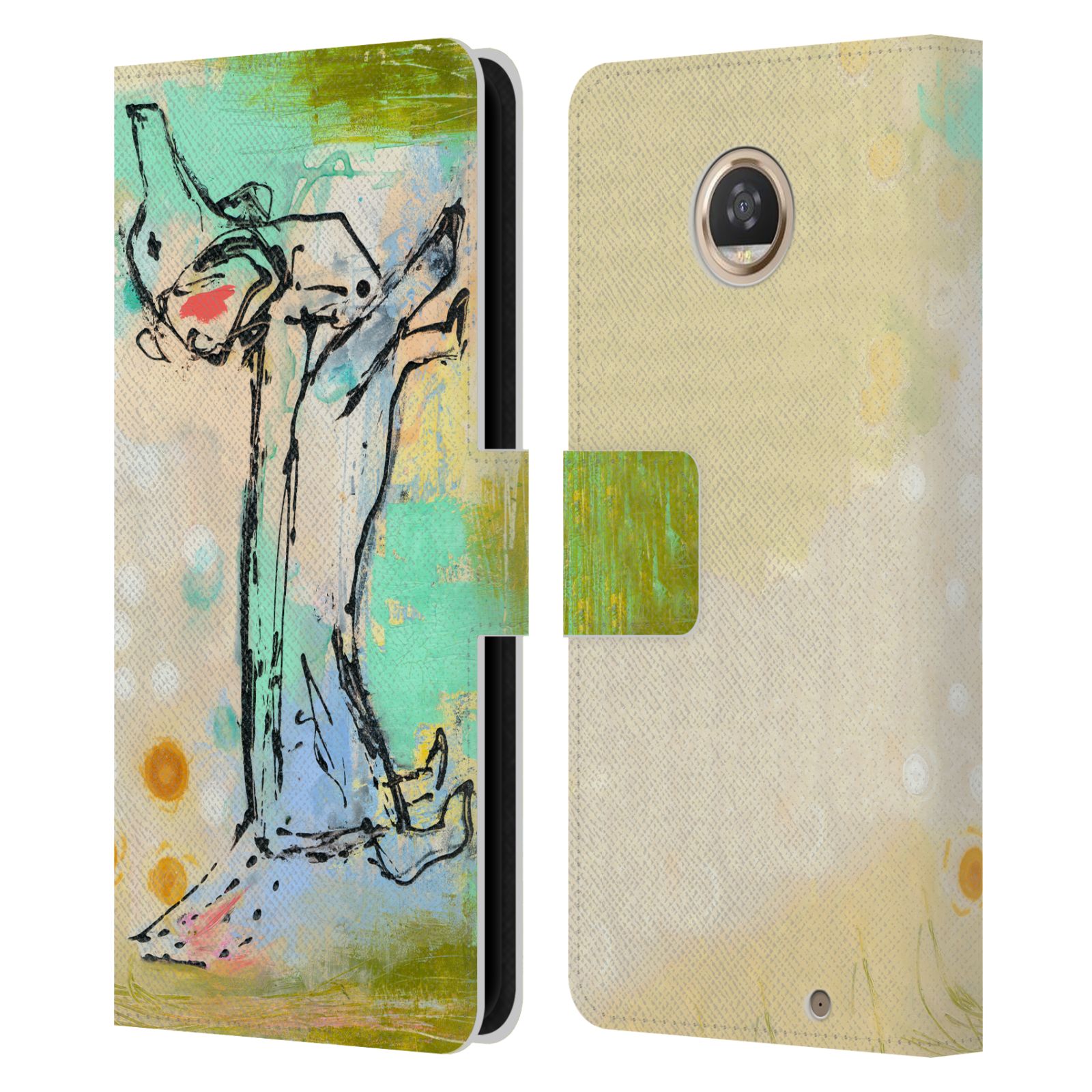 OFFICIAL WYANNE ANIMALS LEATHER BOOK WALLET CASE COVER FOR MOTOROLA PHONES - Picture 12 of 22