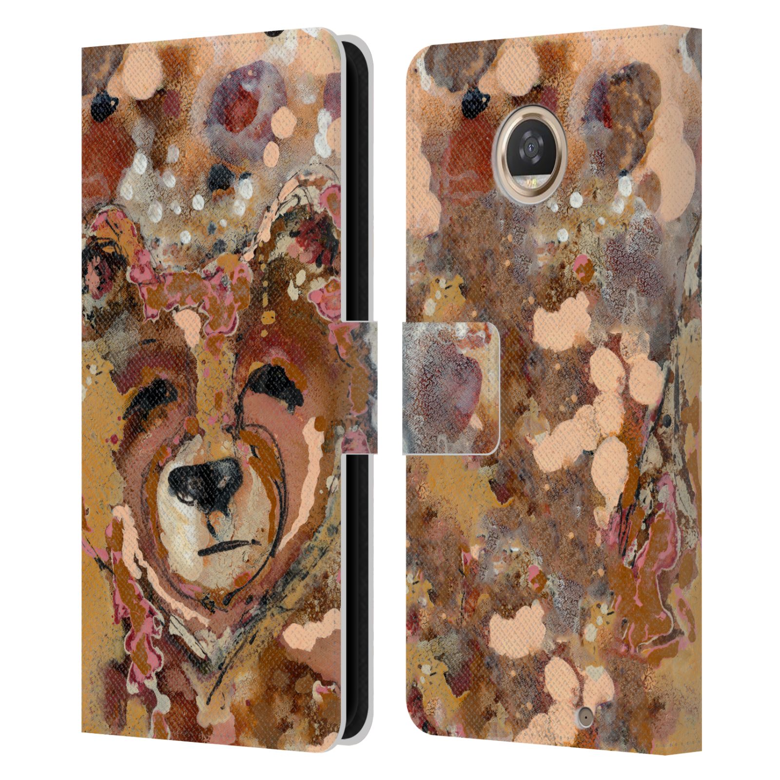OFFICIAL WYANNE ANIMALS LEATHER BOOK WALLET CASE COVER FOR MOTOROLA PHONES - Picture 22 of 22