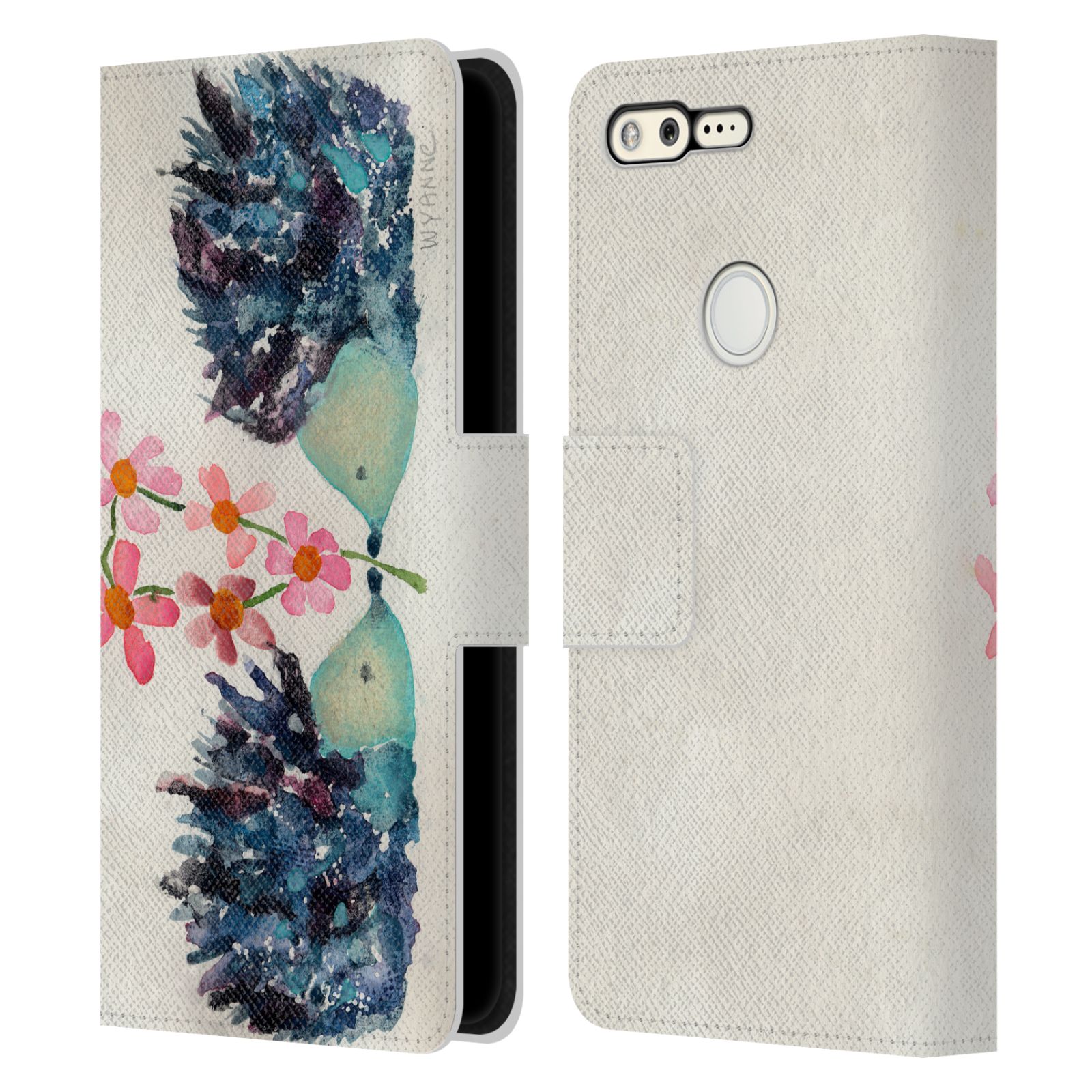 OFFICIAL WYANNE ANIMALS 2 LEATHER BOOK WALLET CASE COVER FOR GOOGLE PHONES - Picture 10 of 22