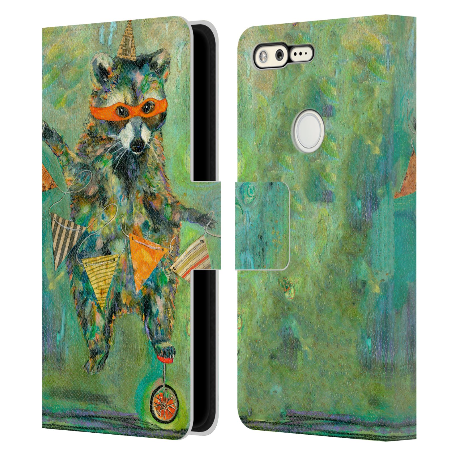 OFFICIAL WYANNE ANIMALS 2 LEATHER BOOK WALLET CASE COVER FOR GOOGLE PHONES - Picture 20 of 22