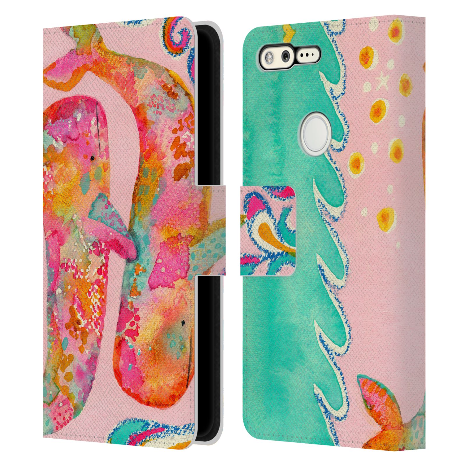 OFFICIAL WYANNE ANIMALS 2 LEATHER BOOK WALLET CASE COVER FOR GOOGLE PHONES - Picture 14 of 22