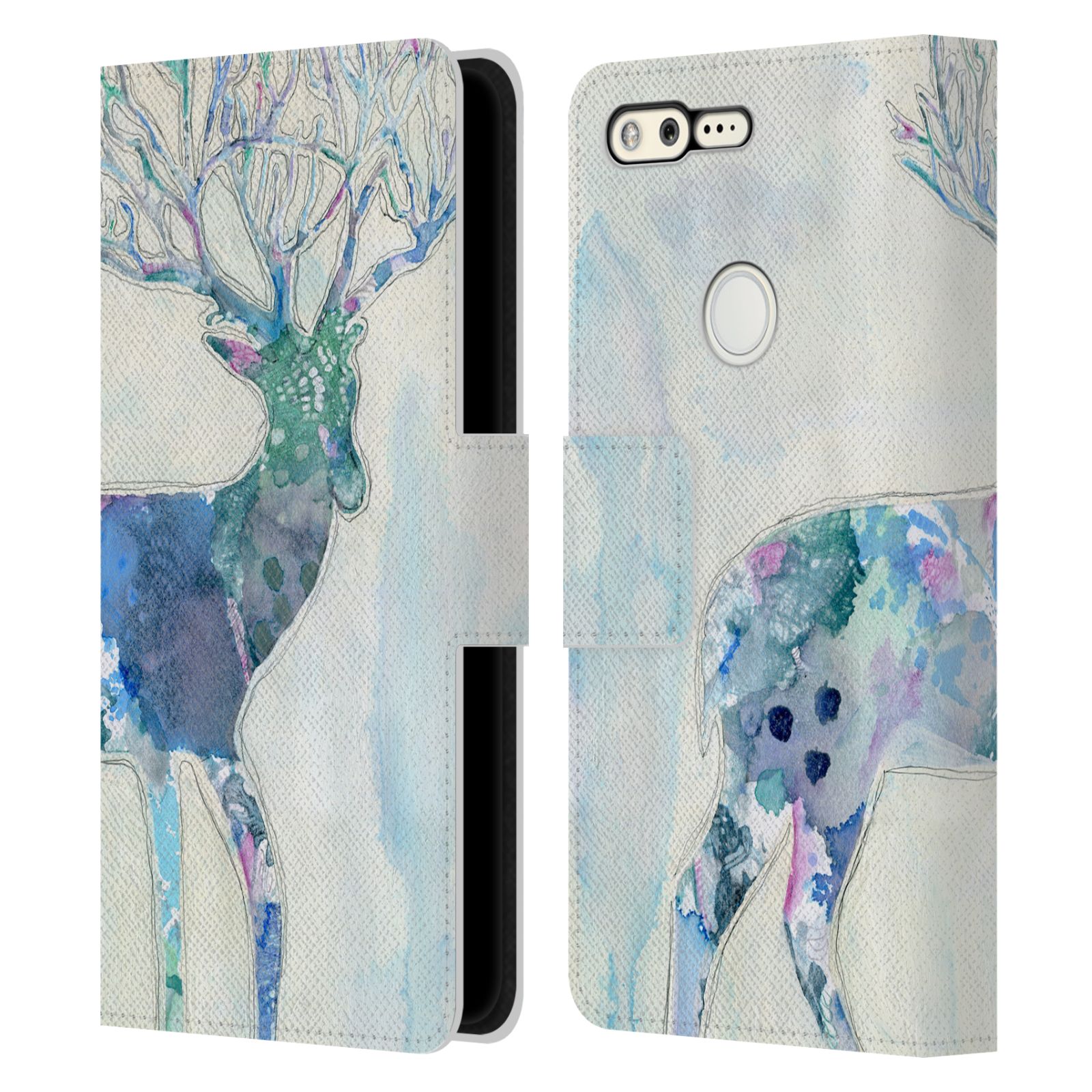 OFFICIAL WYANNE ANIMALS 2 LEATHER BOOK WALLET CASE COVER FOR GOOGLE PHONES - Picture 15 of 22