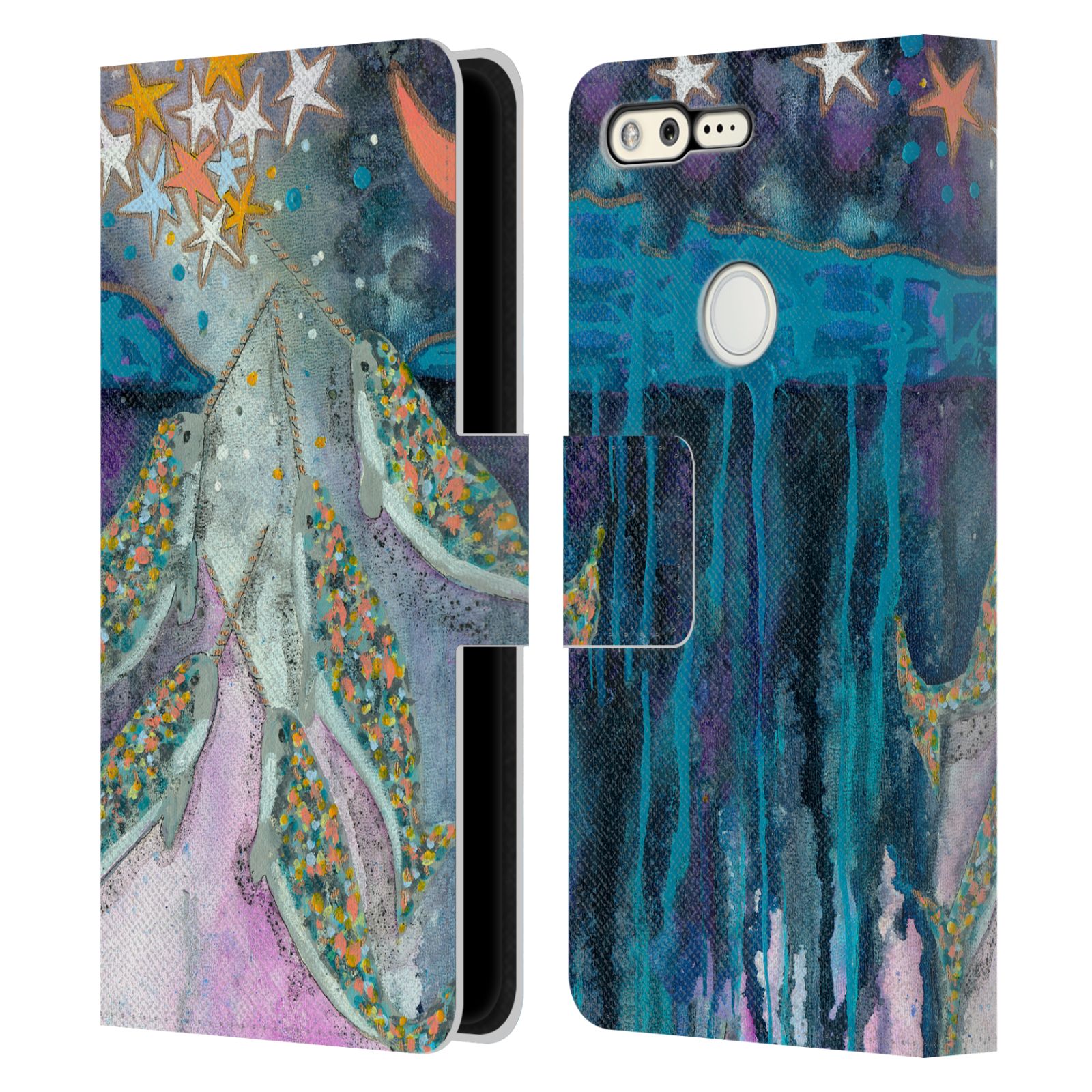 OFFICIAL WYANNE ANIMALS 2 LEATHER BOOK WALLET CASE COVER FOR GOOGLE PHONES - Picture 17 of 22