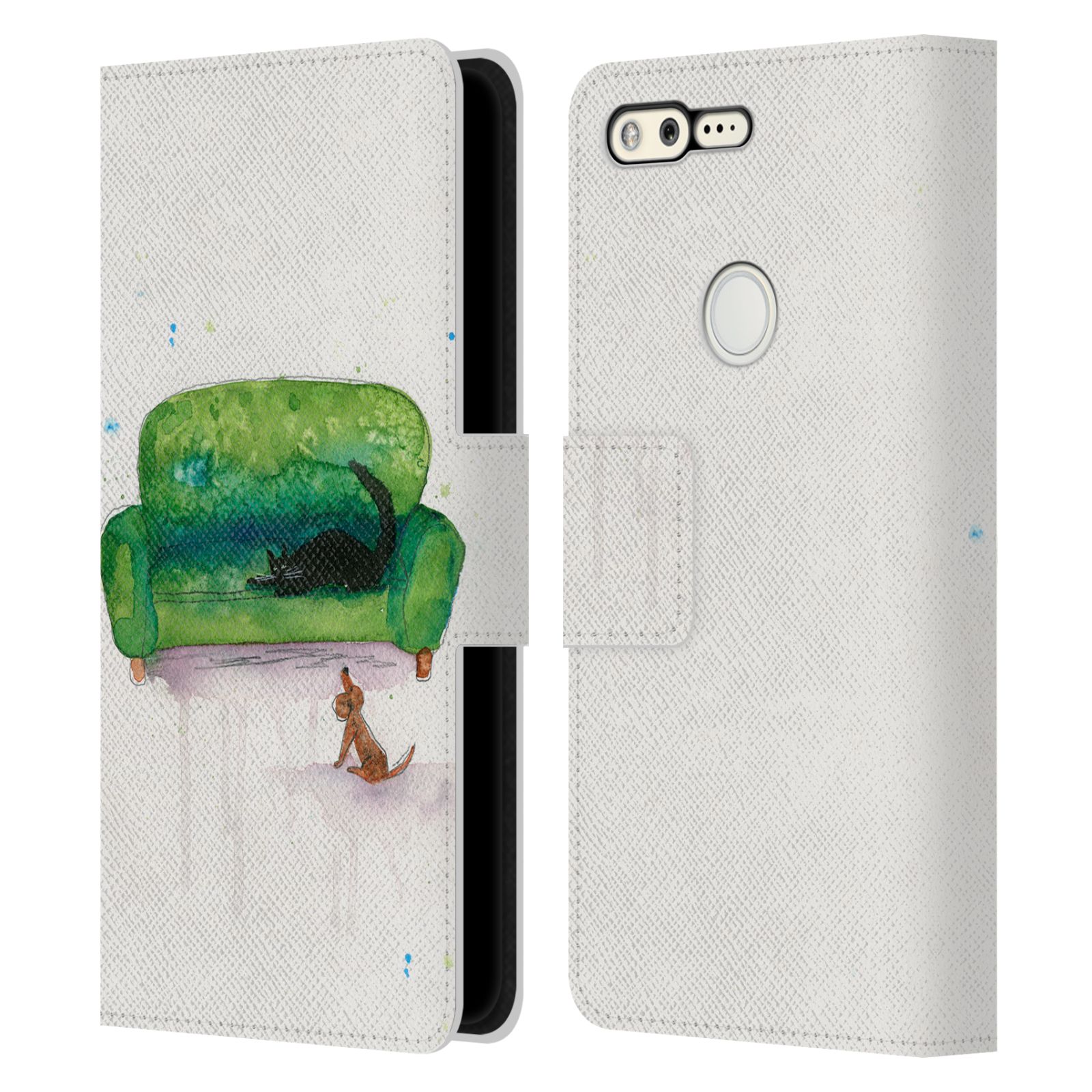 OFFICIAL WYANNE ANIMALS 2 LEATHER BOOK WALLET CASE COVER FOR GOOGLE PHONES - Picture 21 of 22