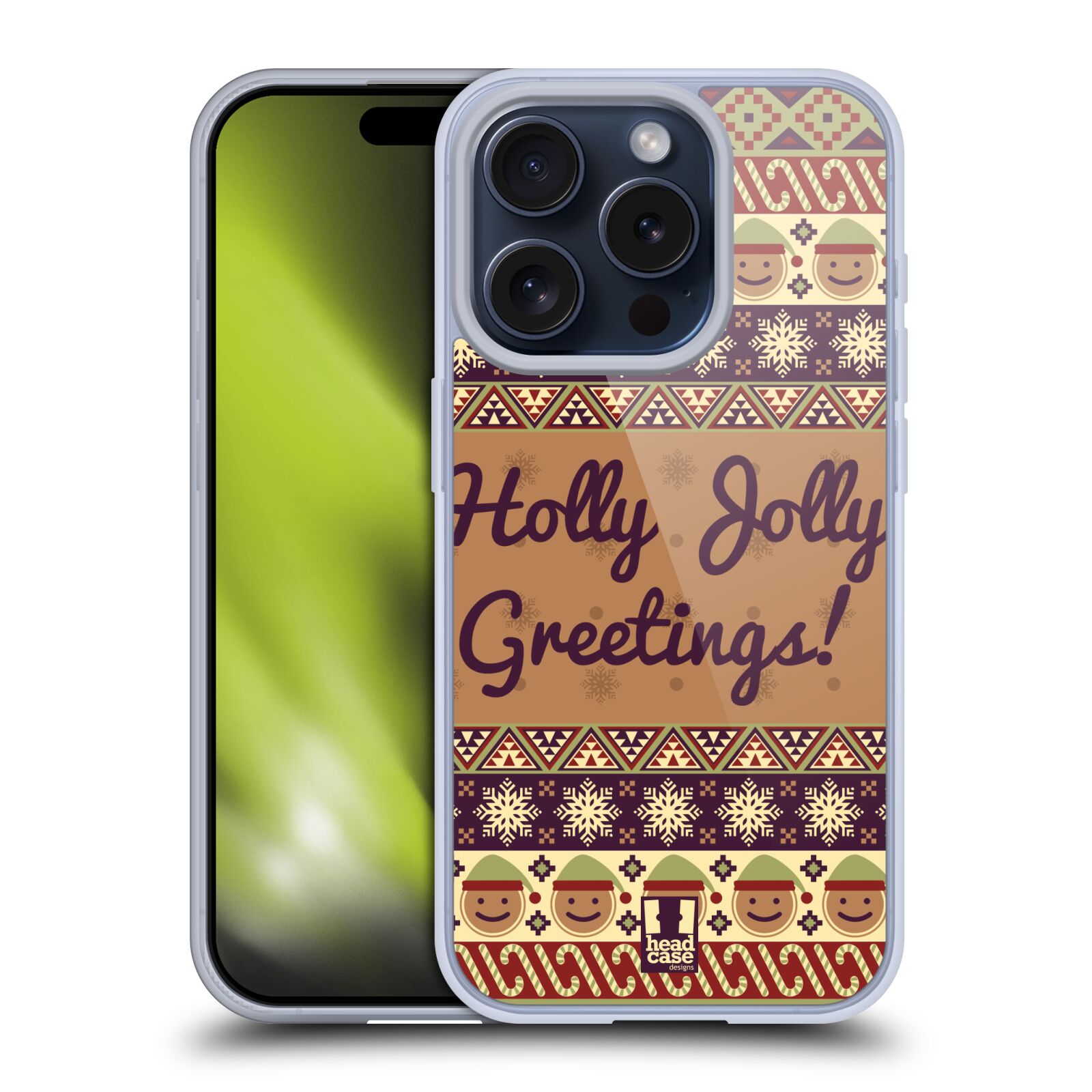 HEAD CASE DESIGNS CHRISTMAS AZTEC SOFT GEL CASE FOR APPLE iPHONE PHONES - Picture 10 of 15