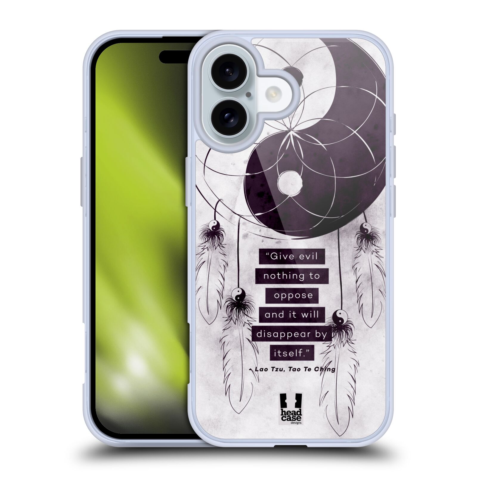 Silikonové lesklé pouzdro Apple iPhone 16 - Head Case - YIn a Yang CATCHER (Lesklý silikonový kryt, obal, pouzdro na mobilní telefon Apple iPhone 16 s motivem YIn a Yang CATCHER)