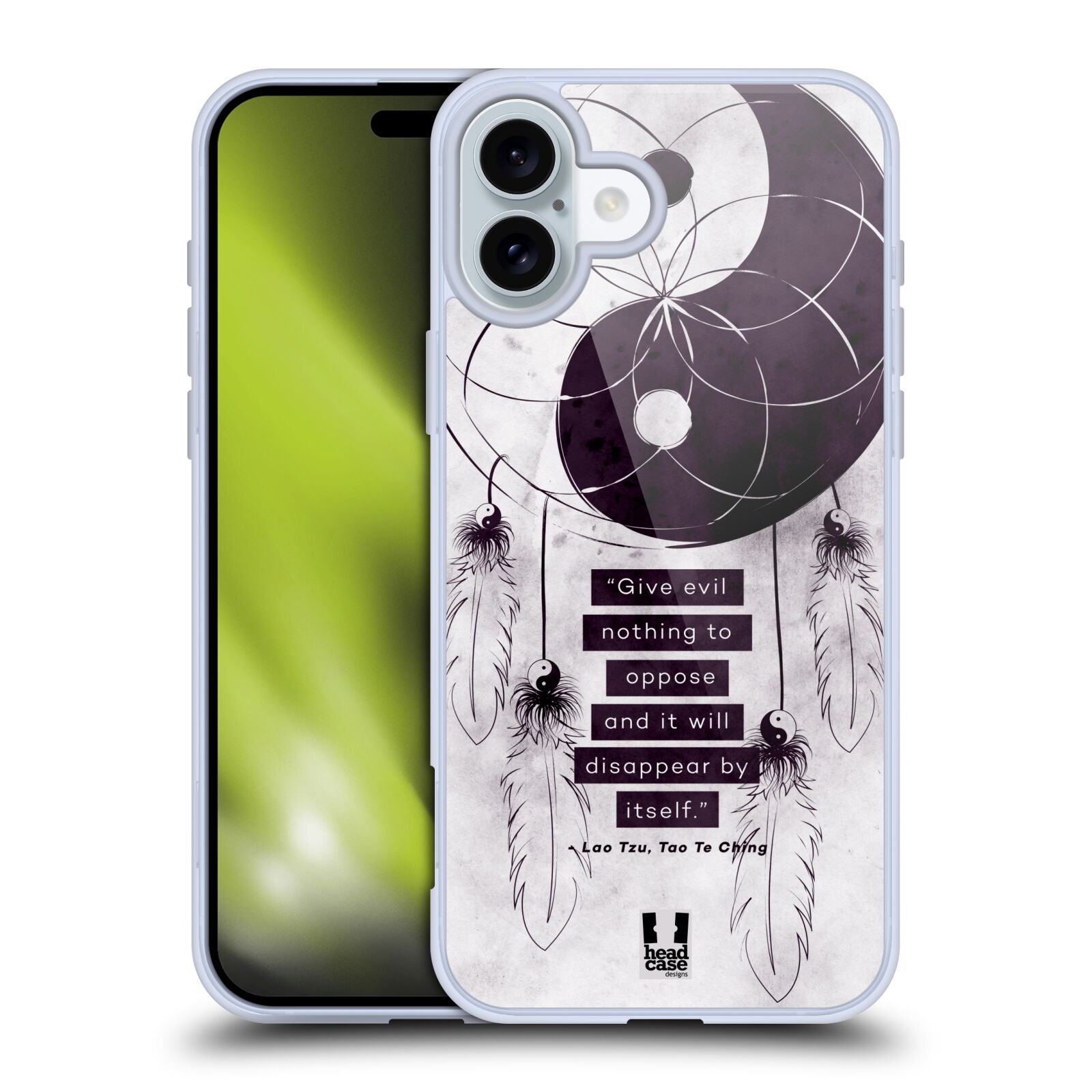 Silikonové lesklé pouzdro Apple iPhone 16 Plus - Head Case - YIn a Yang CATCHER (Lesklý silikonový kryt, obal, pouzdro na mobilní telefon Apple iPhone 16 Plus s motivem YIn a Yang CATCHER)