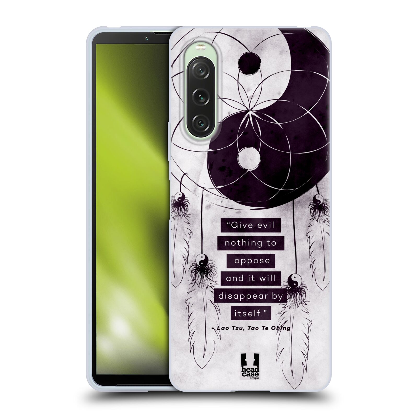 Silikonové pouzdro - Sony Xperia 10 V - Head Case - YIn a Yang CATCHER (Silikonový kryt, obal, pouzdro na mobilní telefon Sony Xperia 10 V s motivem YIn a Yang CATCHER)