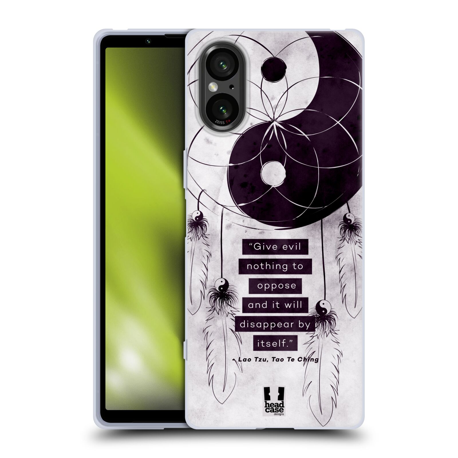 Silikonové pouzdro - Sony Xperia 5 V - Head Case - YIn a Yang CATCHER (Silikonový kryt, obal, pouzdro na mobilní telefon Sony Xperia 5 V s motivem YIn a Yang CATCHER)