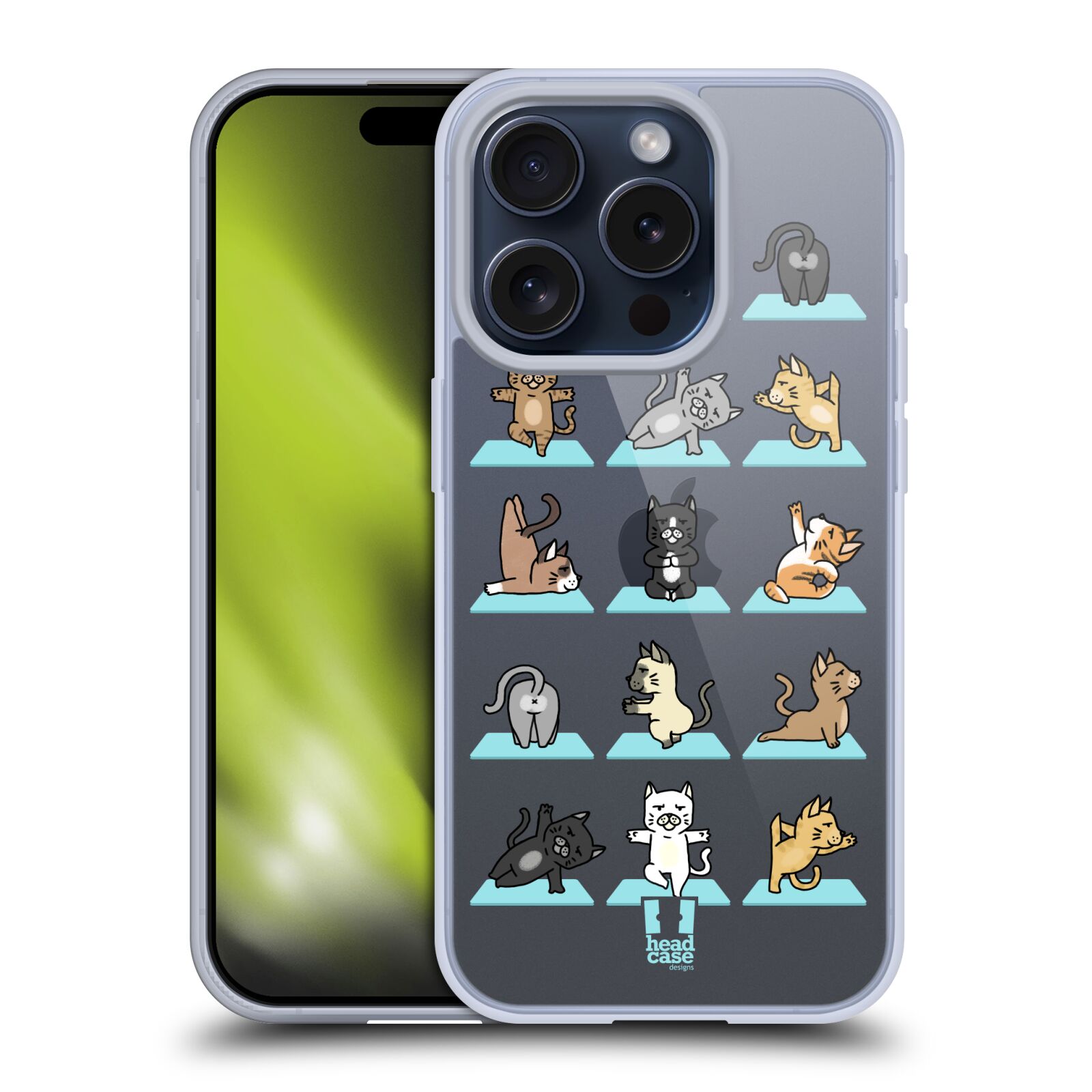 HEAD CASE DESIGNS YOGA ANIMALS SOFT GEL CASE & WALLPAPER FOR APPLE iPHONE PHONES - Picture 8 of 11