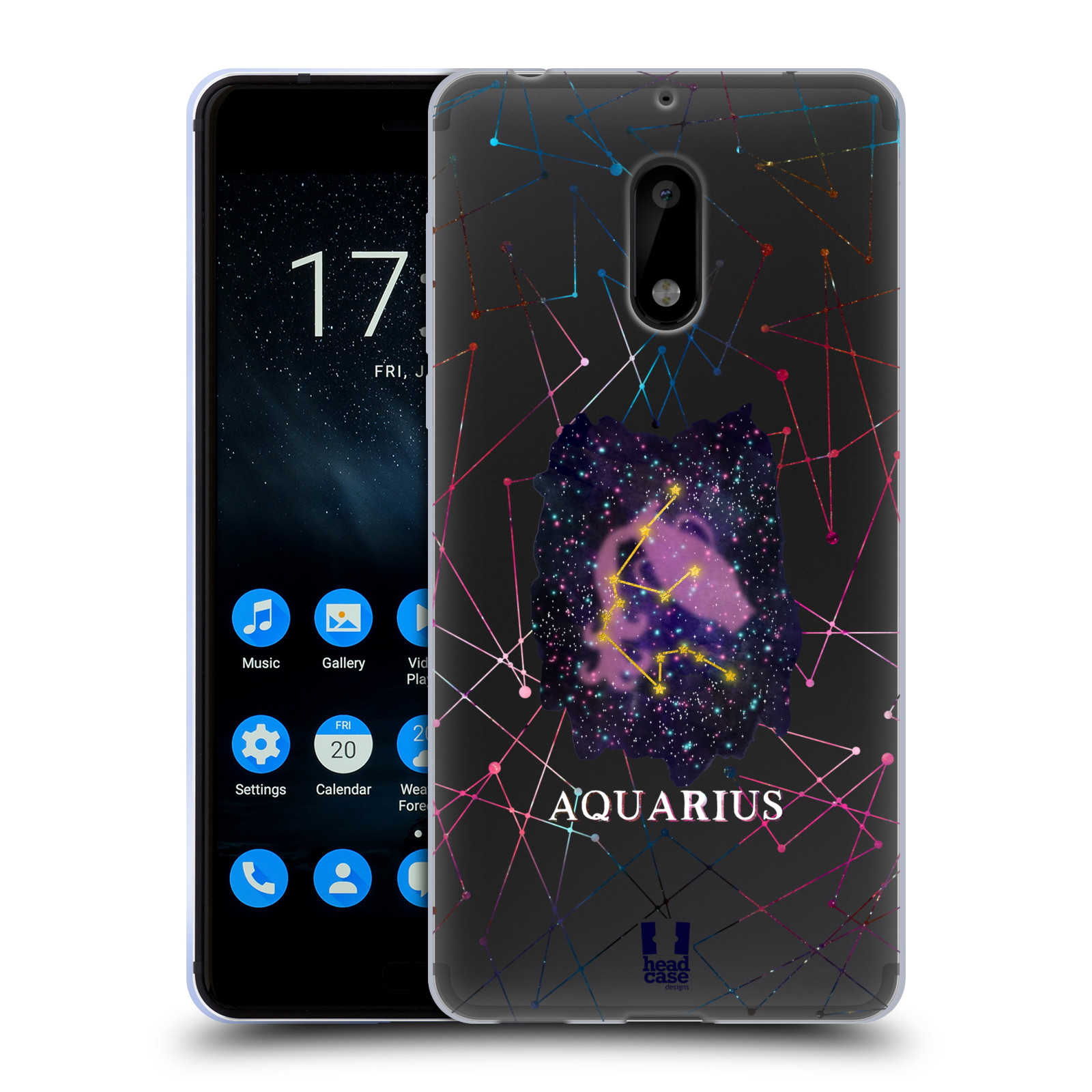 FUNDA DE GEL HEAD CASE DESIGNS ZODIAC CONSTELLATION Y FONDO DE PANTALLA PARA TELÉFONOS NOKIA 1 - Imagen 8 de 19