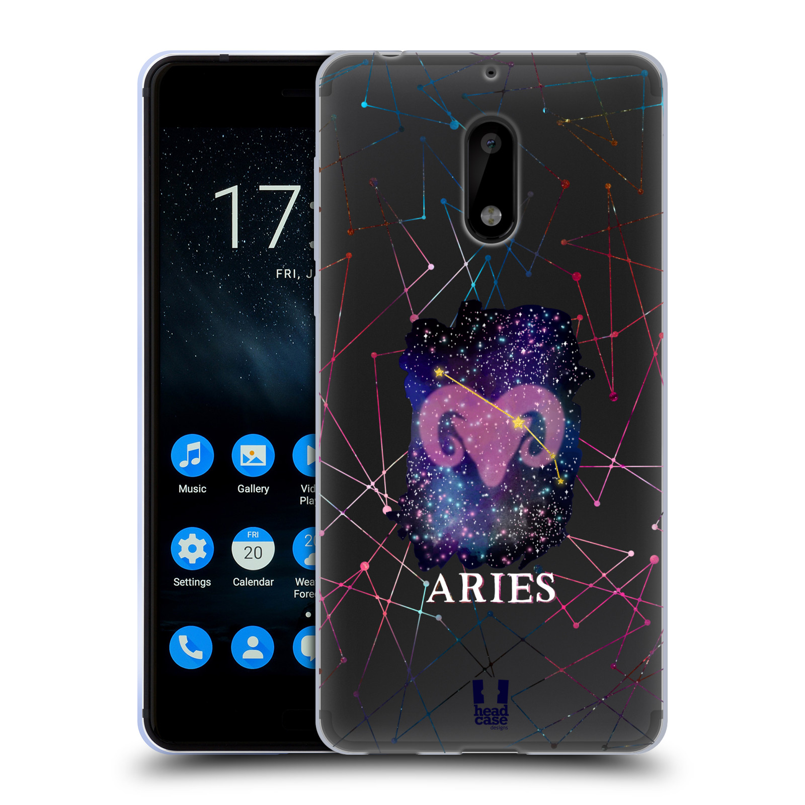 FUNDA DE GEL HEAD CASE DESIGNS ZODIAC CONSTELLATION Y FONDO DE PANTALLA PARA TELÉFONOS NOKIA 1 - Imagen 9 de 19