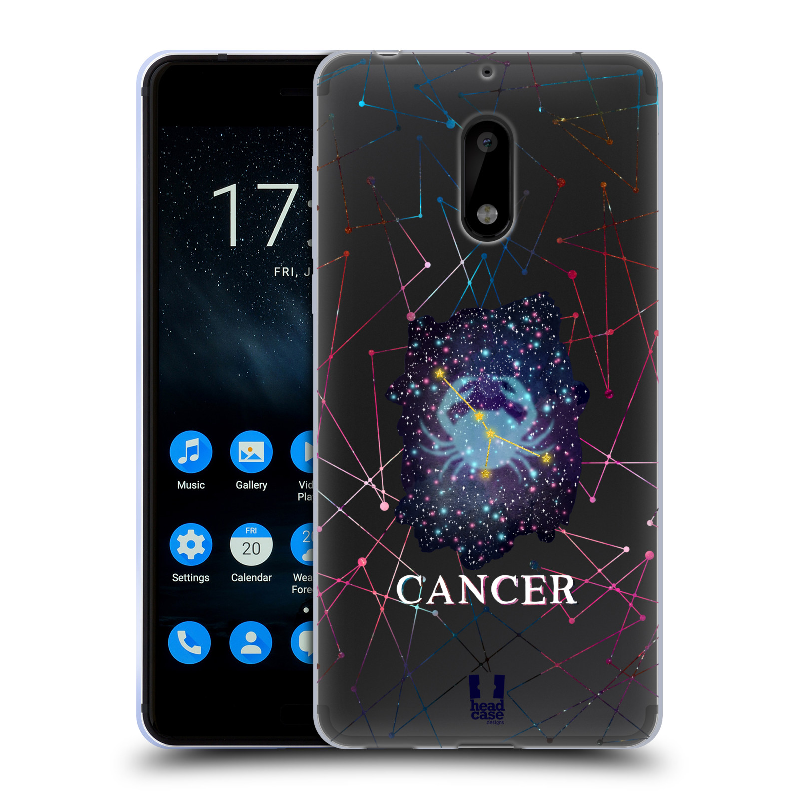 FUNDA DE GEL HEAD CASE DESIGNS ZODIAC CONSTELLATION Y FONDO DE PANTALLA PARA TELÉFONOS NOKIA 1 - Imagen 10 de 19