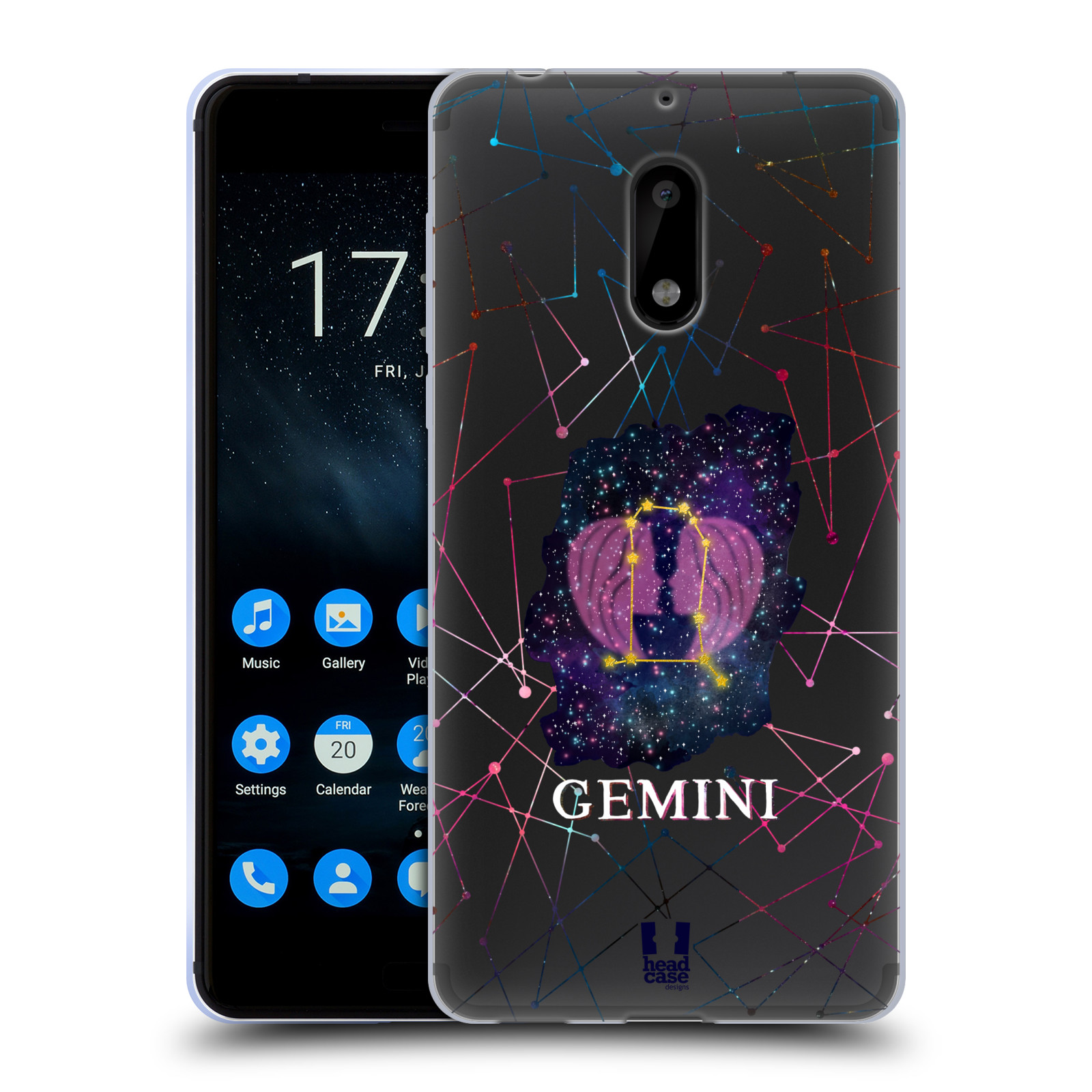 FUNDA DE GEL HEAD CASE DESIGNS ZODIAC CONSTELLATION Y FONDO DE PANTALLA PARA TELÉFONOS NOKIA 1 - Imagen 12 de 19
