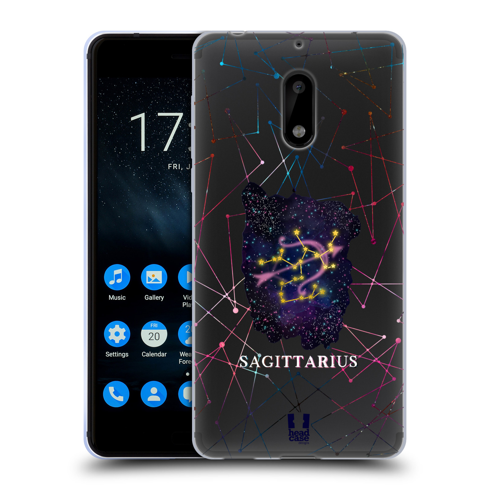 FUNDA DE GEL HEAD CASE DESIGNS ZODIAC CONSTELLATION Y FONDO DE PANTALLA PARA TELÉFONOS NOKIA 1 - Imagen 16 de 19