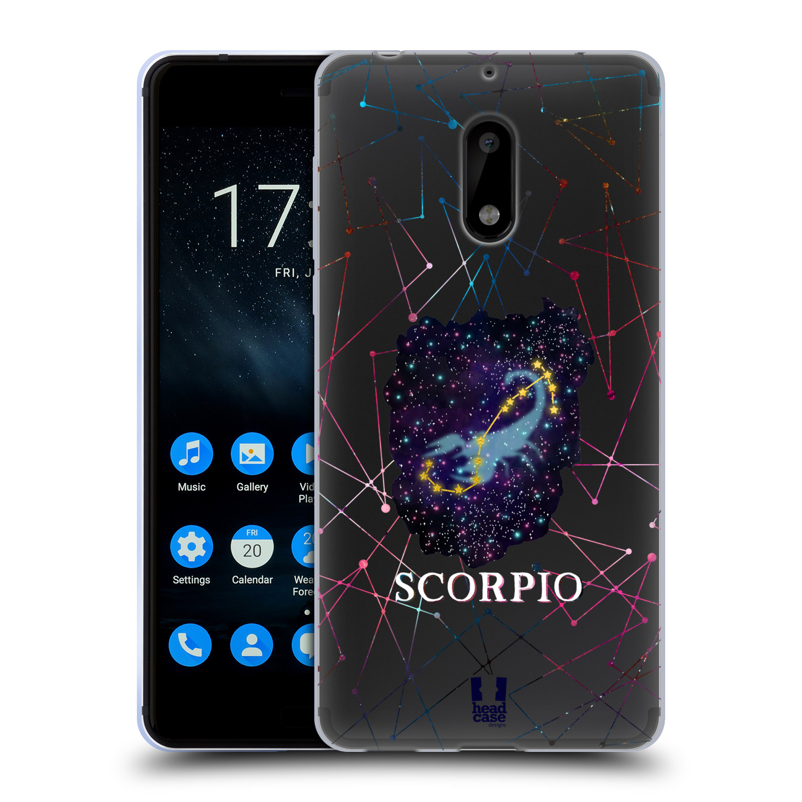 FUNDA DE GEL HEAD CASE DESIGNS ZODIAC CONSTELLATION Y FONDO DE PANTALLA PARA TELÉFONOS NOKIA 1 - Imagen 17 de 19