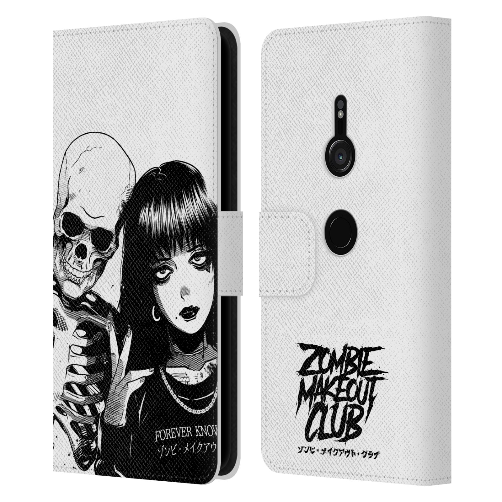 OFFICIAL ZOMBIE MAKEOUT CLUB ART LEATHER BOOK WALLET CASE FOR SONY PHONES 1