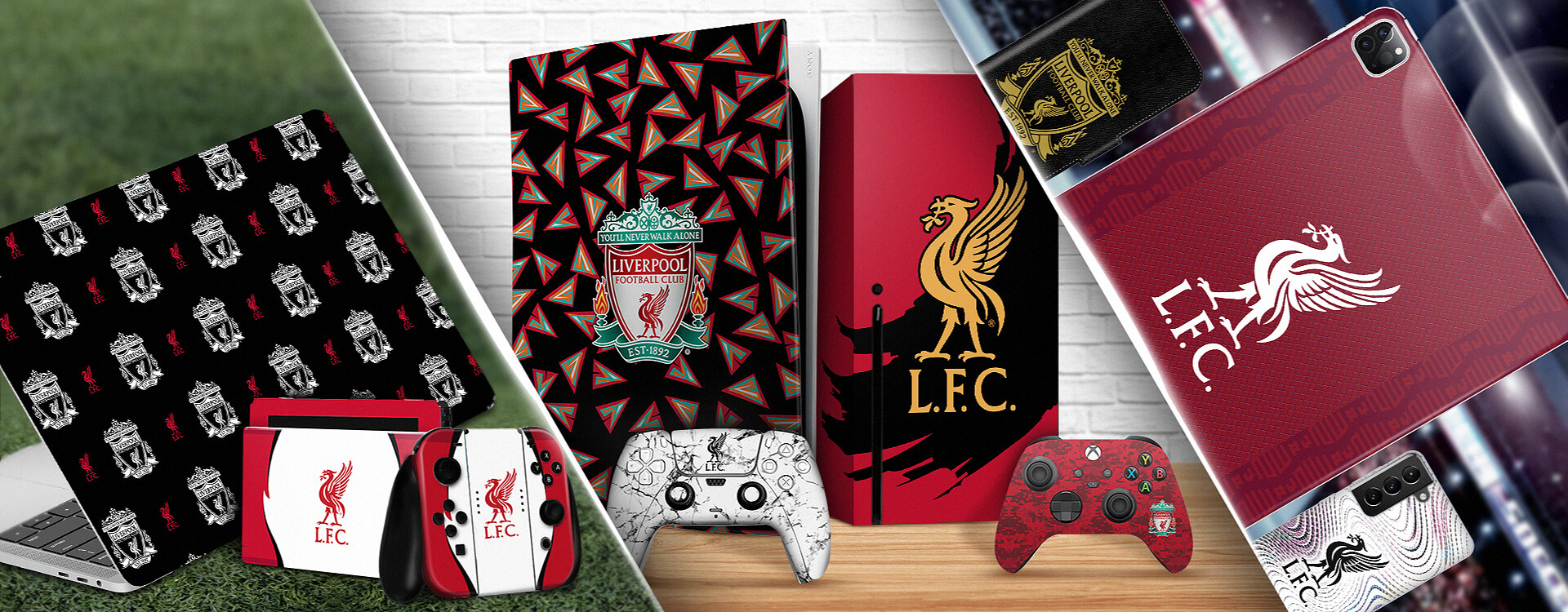 LFC Phone Cases, Laptop and Console Skins, and Accessories
