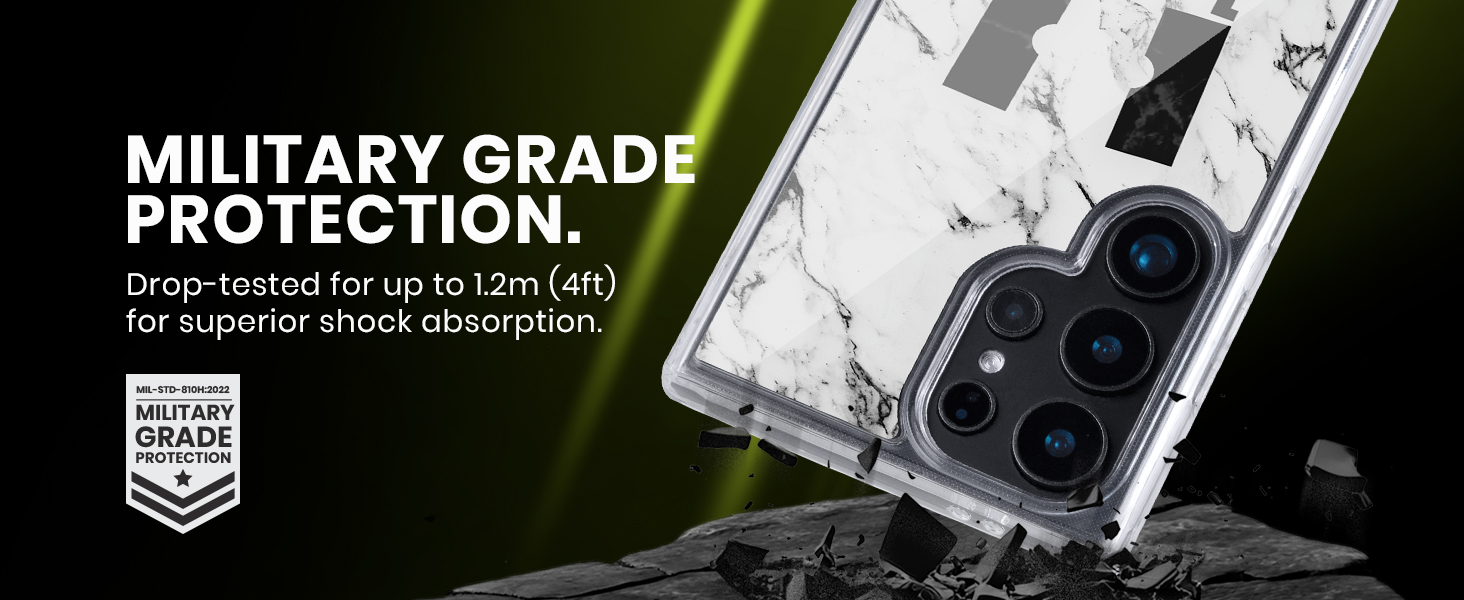 Military grade protection - drop-tested up to 1.2m (4ft)