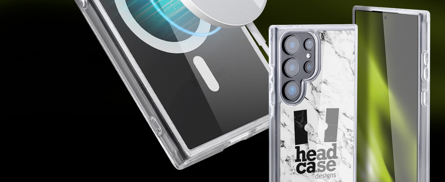 Clear case with built-in magnets and MagSafe charger
