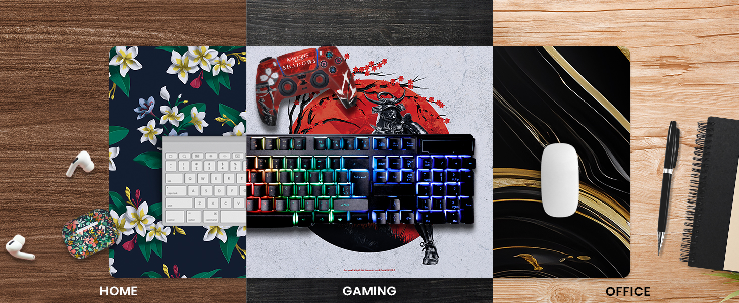 Multi-functional desk mats for home, gaming and office