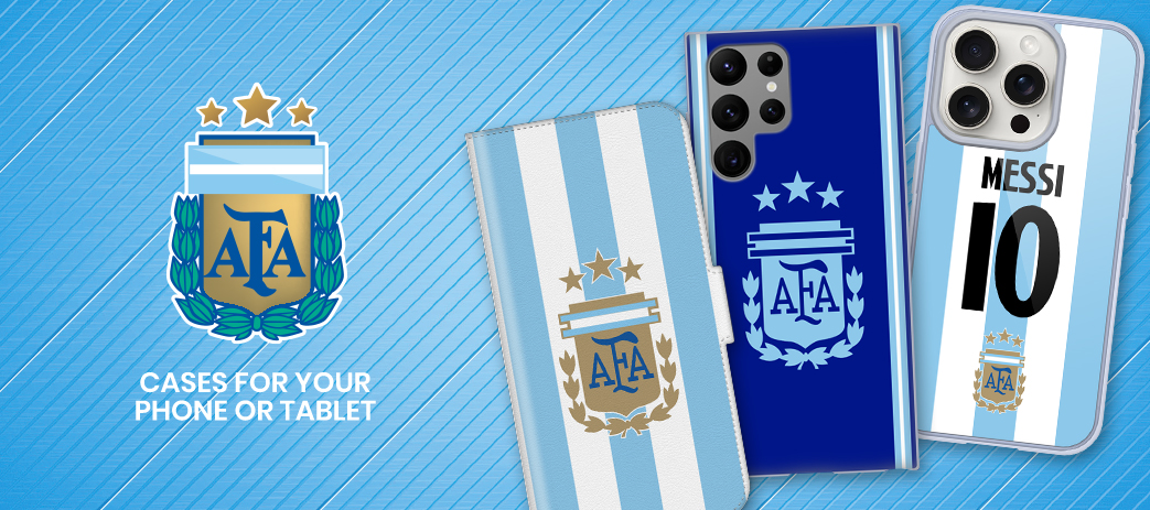Argentina Football Association Cases, Skins, & Accessories Main Banner