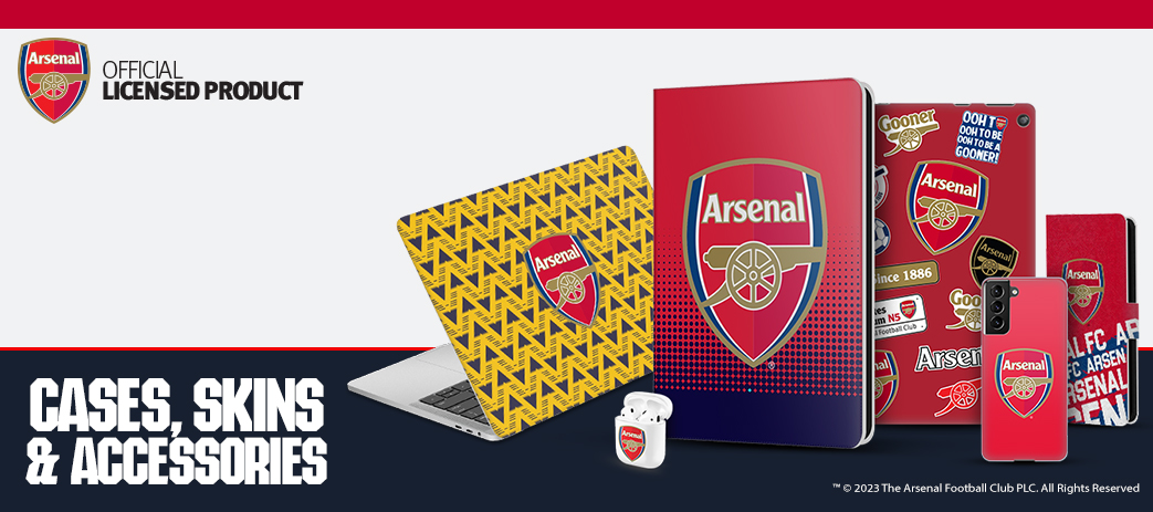 Arsenal FC Cases, Skins, & Accessories Banner