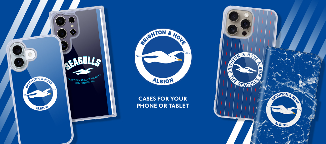 Brighton & Hove Albion F.C Cases, Skins, & Accessories Main Banner