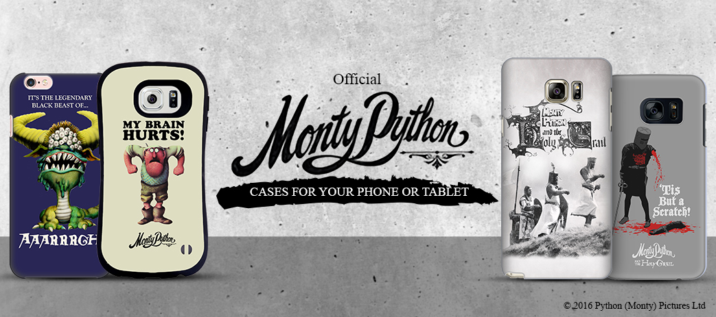 Monty Python Cases, Skins, & Accessories Banner