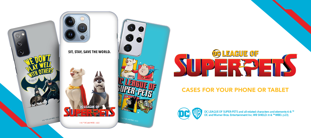 DC League Of Super Pets Cases, Skins, & Accessories Banner
