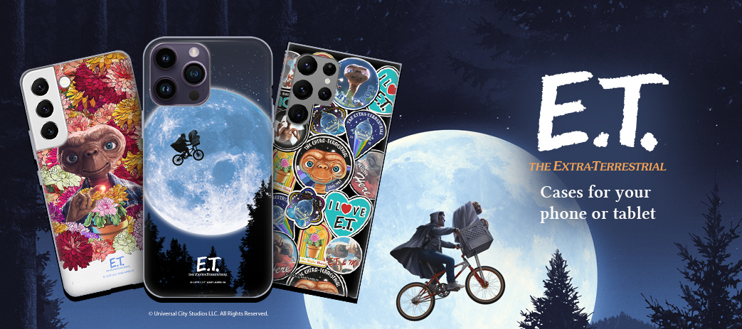 E.T. Cases, Skins, & Accessories Banner