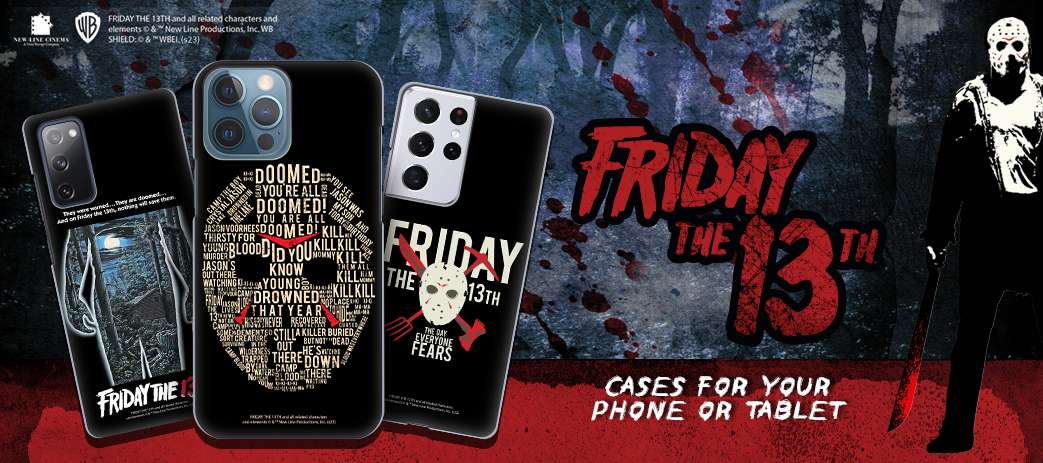 Friday the 13th 1980 Cases, Skins, & Accessories Banner