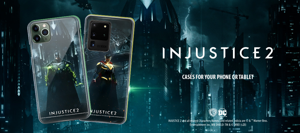 Injustice 2 Cases, Skins, & Accessories Banner