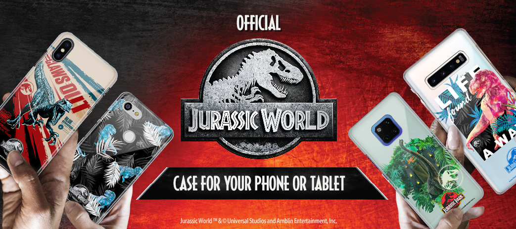 Jurassic World Fallen Kingdom Cases, Skins, & Accessories Banner