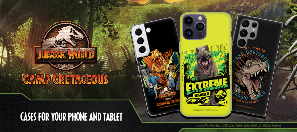 Jurassic World Camp Cretaceous Cases, Skins, & Accessories Banner