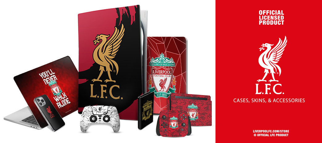 Liverpool Football Club Cases, Skins, & Accessories Banner