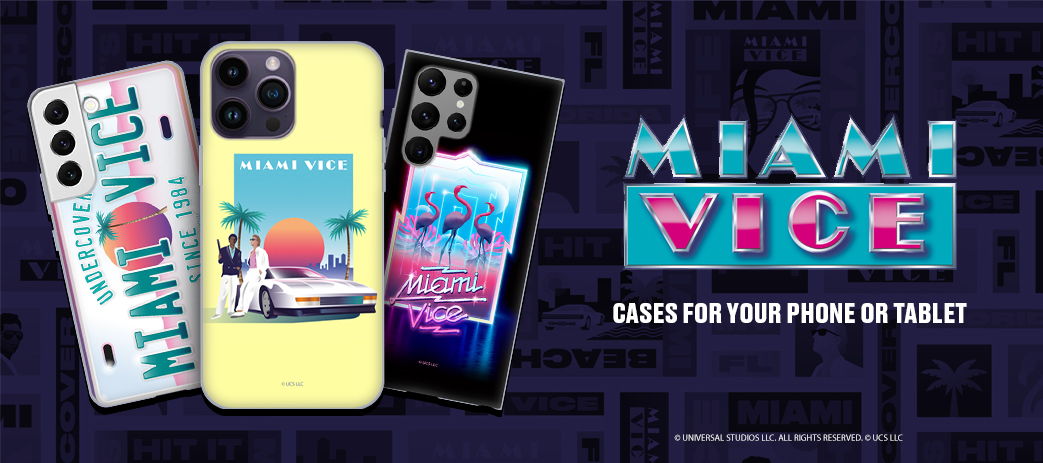 Miami Vice Cases, Skins, & Accessories Banner