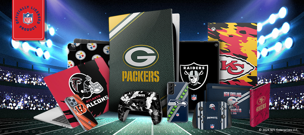 NFL Cases, Skins, & Accessories Banner