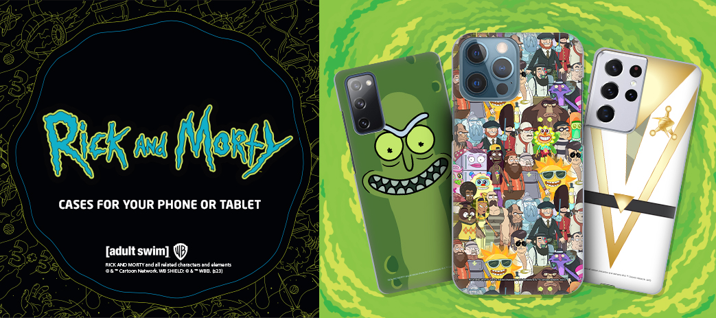 Rick And Morty Cases, Skins, & Accessories Banner