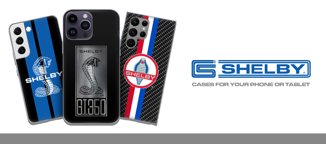 Shelby Cases, Skins, & Accessories Banner