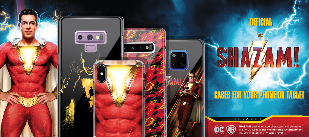 Shazam! 2019 Movie Cases, Skins, & Accessories Banner